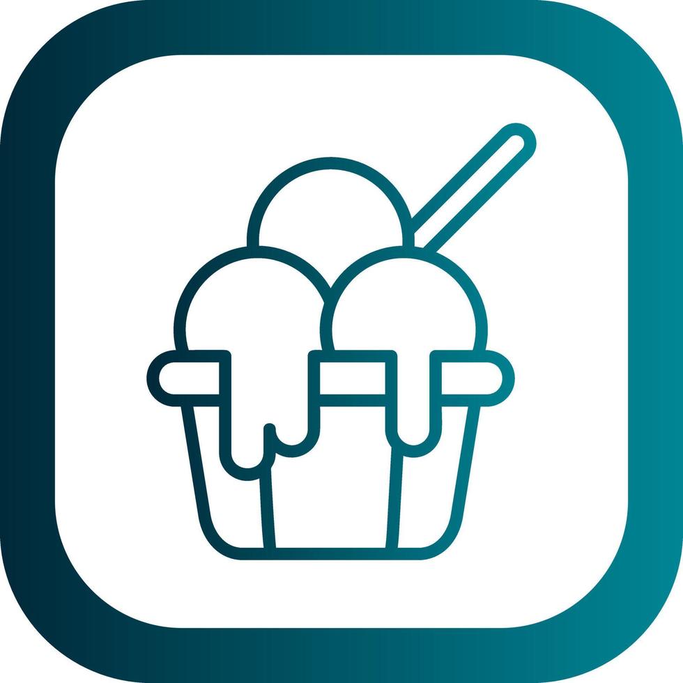 Ice Cream Vector Icon Design