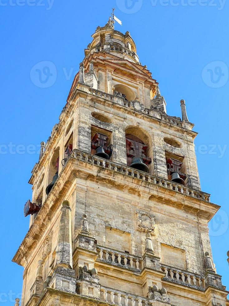Converted minaret belltower of the Mosque Cathedral of Cordoba, Andalucia, Spain photo