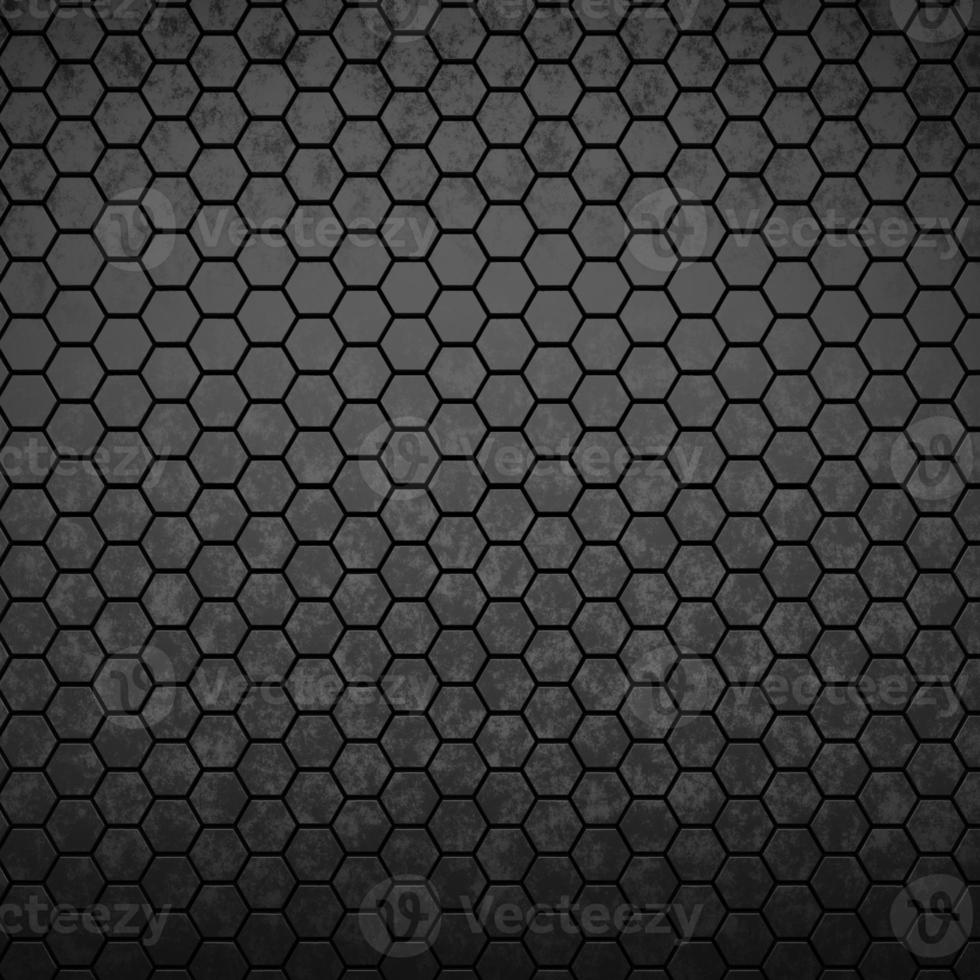 Futuristic and technological hexagonal background. 3d rendering photo