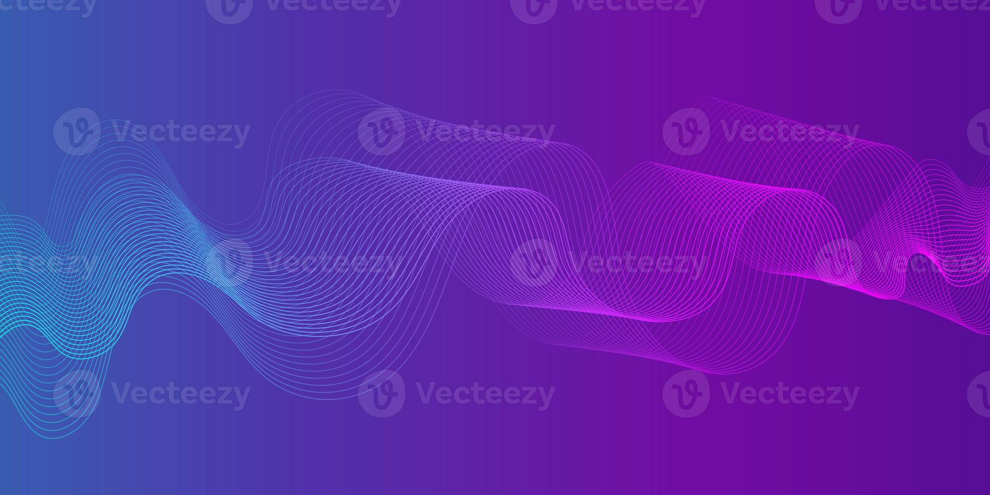 abstract wave line background. flow wavy lines on isolated background. wave of the many colored lines. modern illustration. banner, website, flyer, web design. photo