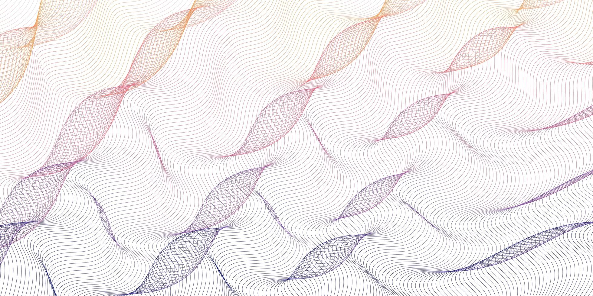abstract particles on wave line. beautiful magenta abstract illustration background. pink blue futuristic gradient overlay. photo