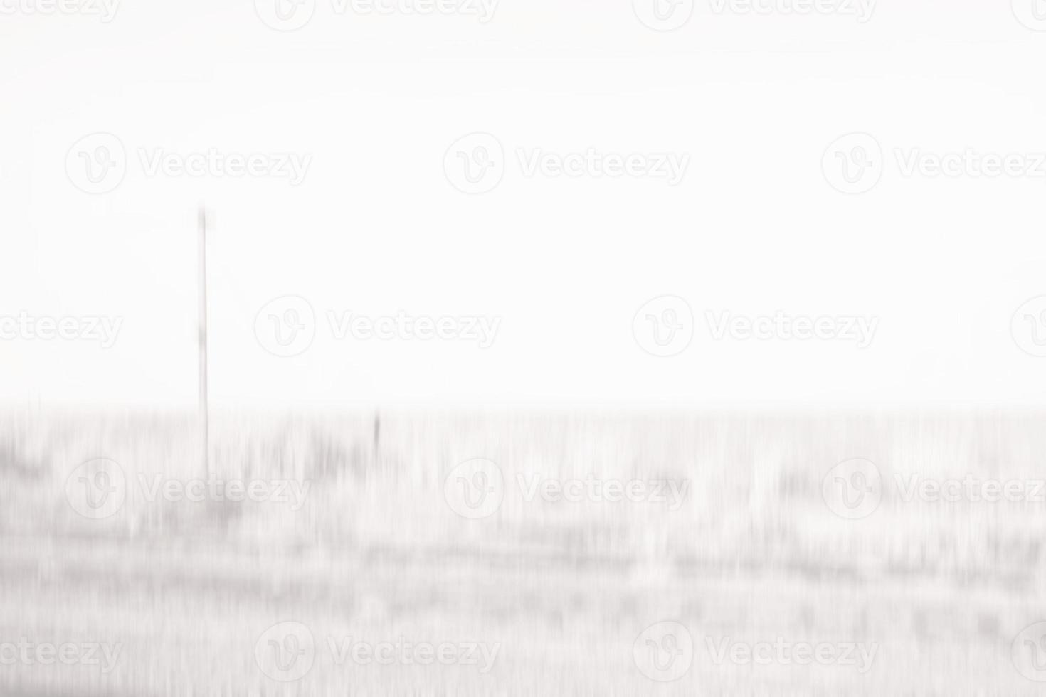 White Motion Blurred Railway and Pole Background with Space for Text. photo