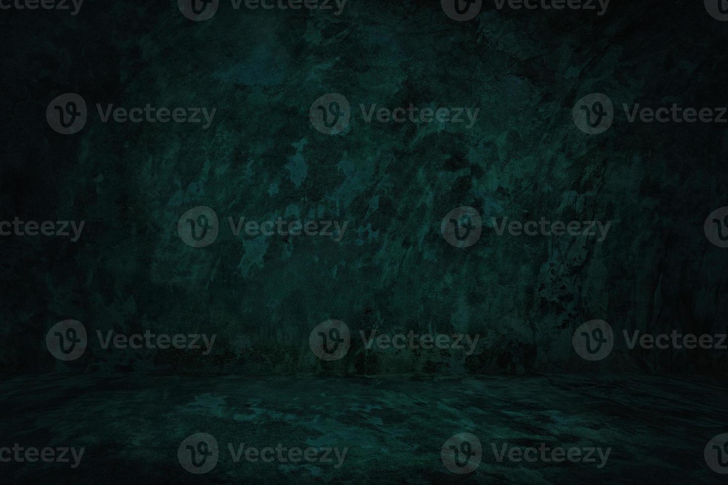 Abstract Dark Concrete Room Background Using for Product Presentation Backdrop. photo
