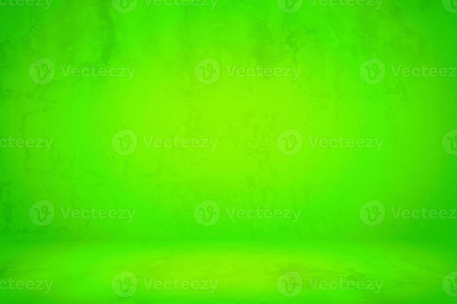 Abstract Grunge UFO Green Concrete Room Background Using for Product Presentation Backdrop. photo