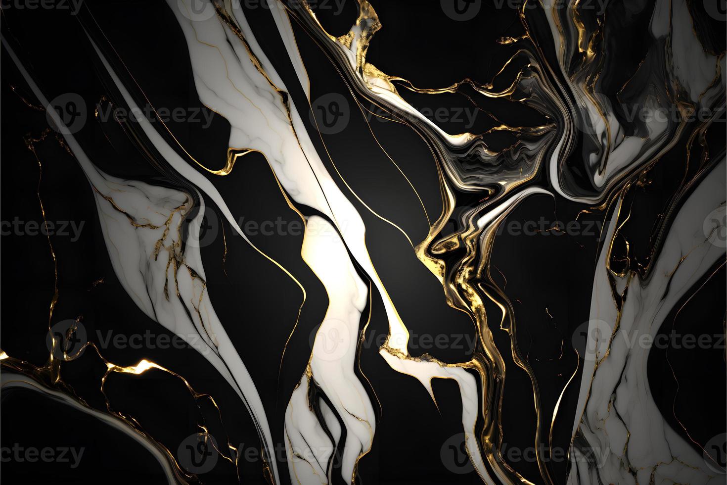 Elegant black, white, and gold marble background texture for use in design projects photo