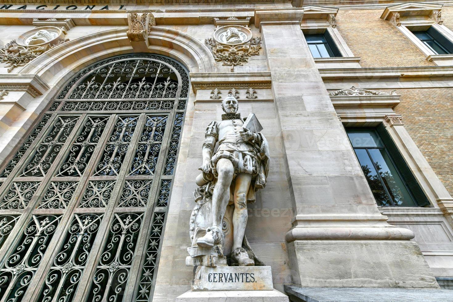 National Library of Spain  Biblioteca Nacional de Espana  is a major public library, largest in Spain and one of largest libraries in the world. It is located in Madrid, on the Paseo de Recoletos. photo