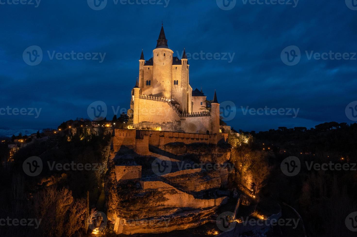 Alcazar Castle in Segovia, Spain. It is a medieval castle located in the city of Segovia, in Castile and Leon, Spain. photo