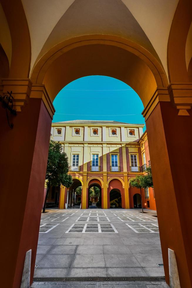 Seville, Spain - Dec 6, 2021, Archbishop's Palace  Palacio Arzobispal , a historical heritage monument in Sevilla, Spain photo