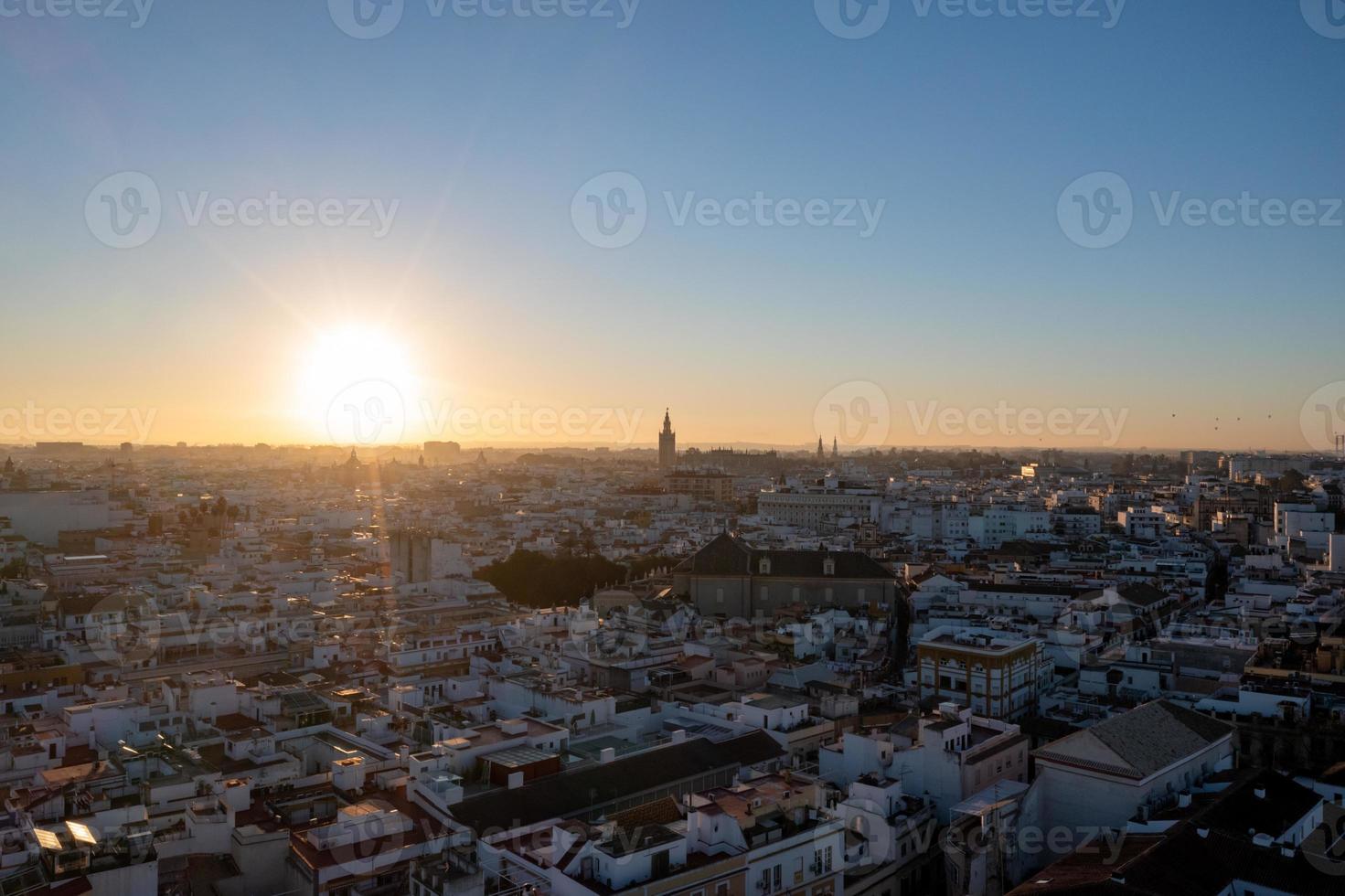 Sevilla ciudad aéreo ver en Sevilla provincia de Andalucía autónomo comunidad de España, Europa foto