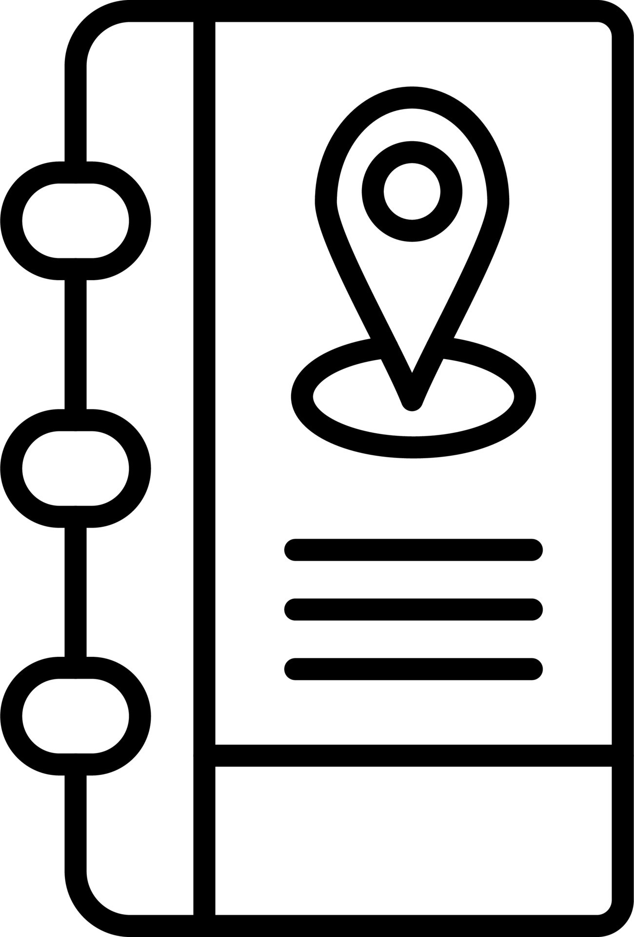 Address Book Vector Icon 19964558 Vector Art at Vecteezy