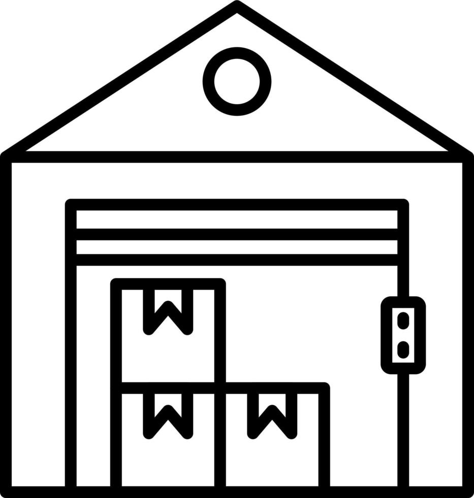 Warehouse Vector Icon