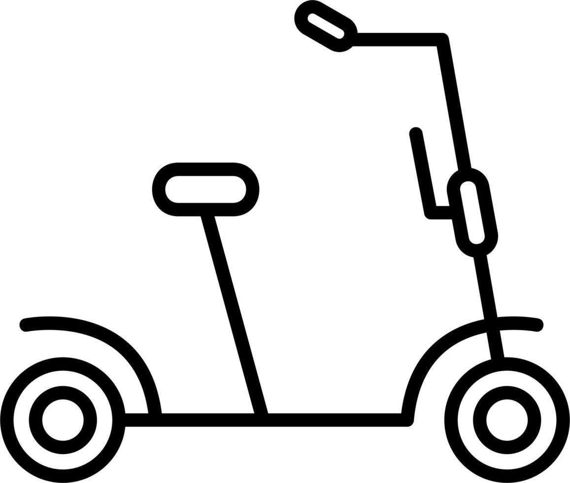 Kick Scooter Vector Icon