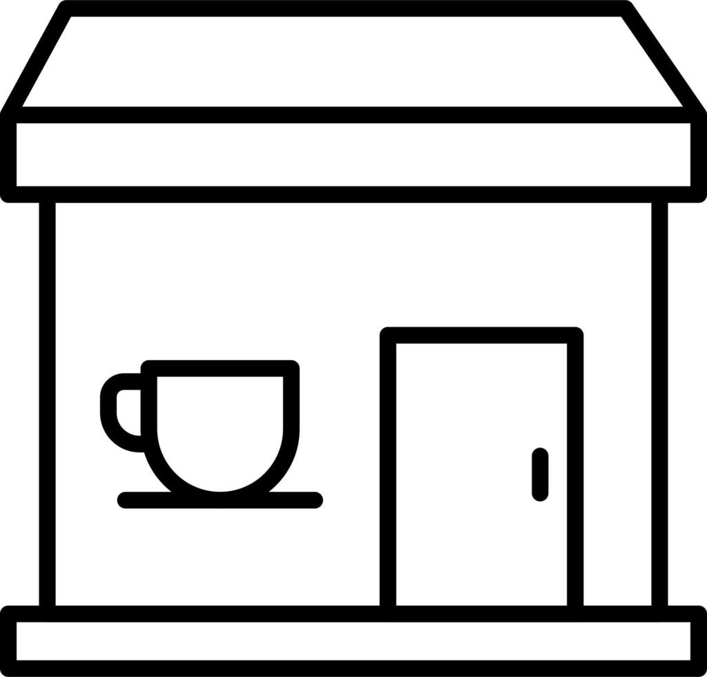 icono de vector de cafetería