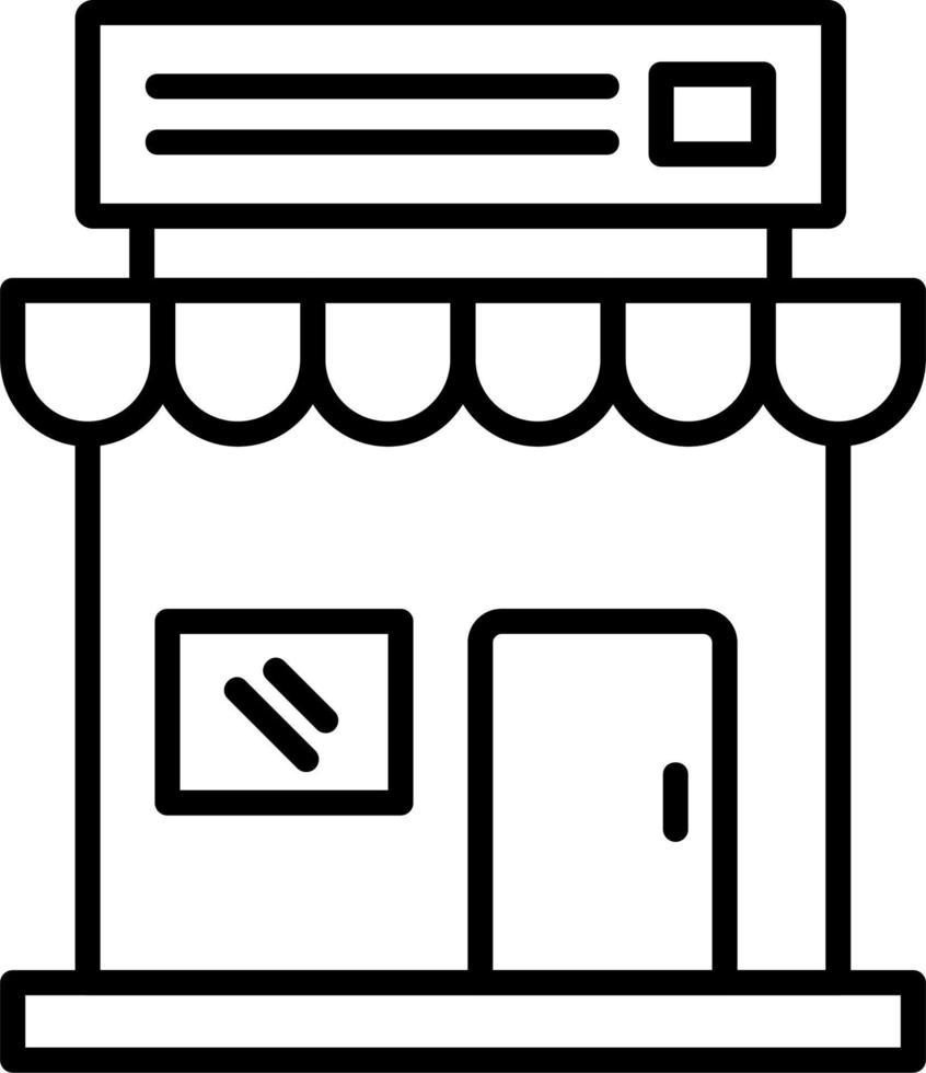 icono de vector de tienda