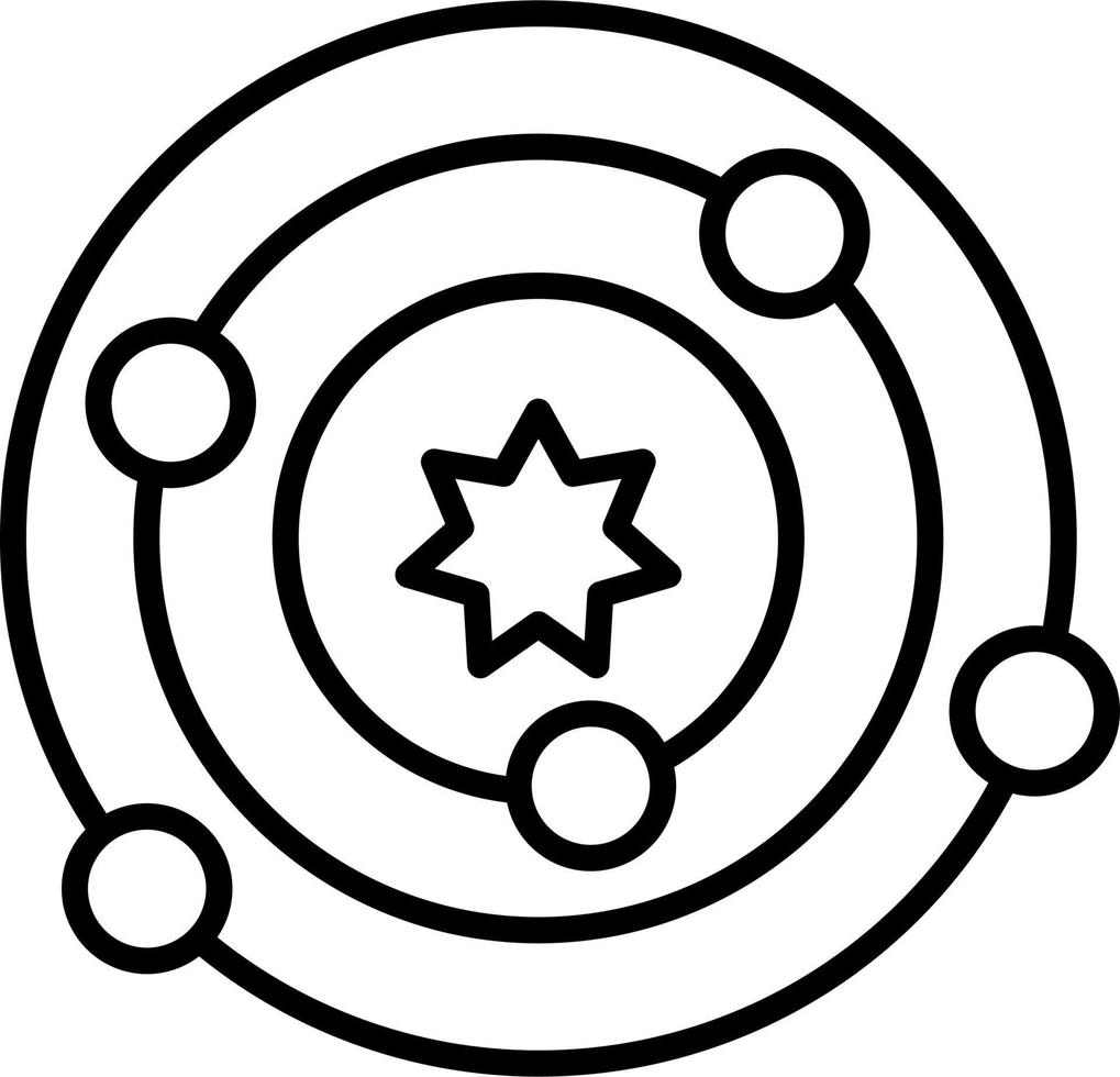 Solar System Vector Icon