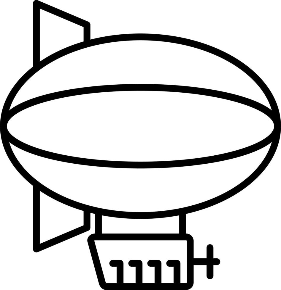 Blimp Vector Icon