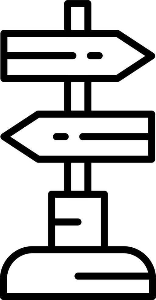 Sign Post Vector Icon