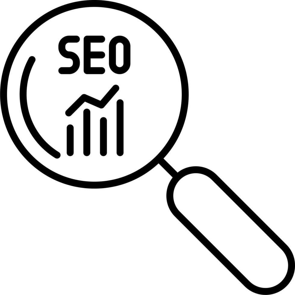 Seo Search Vector Icon