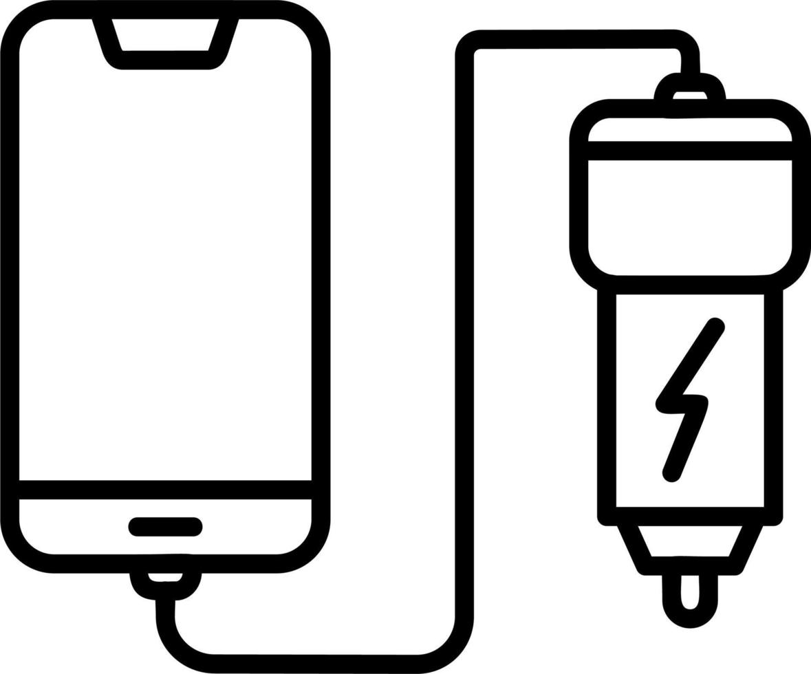 Car phone charging Vector Icon