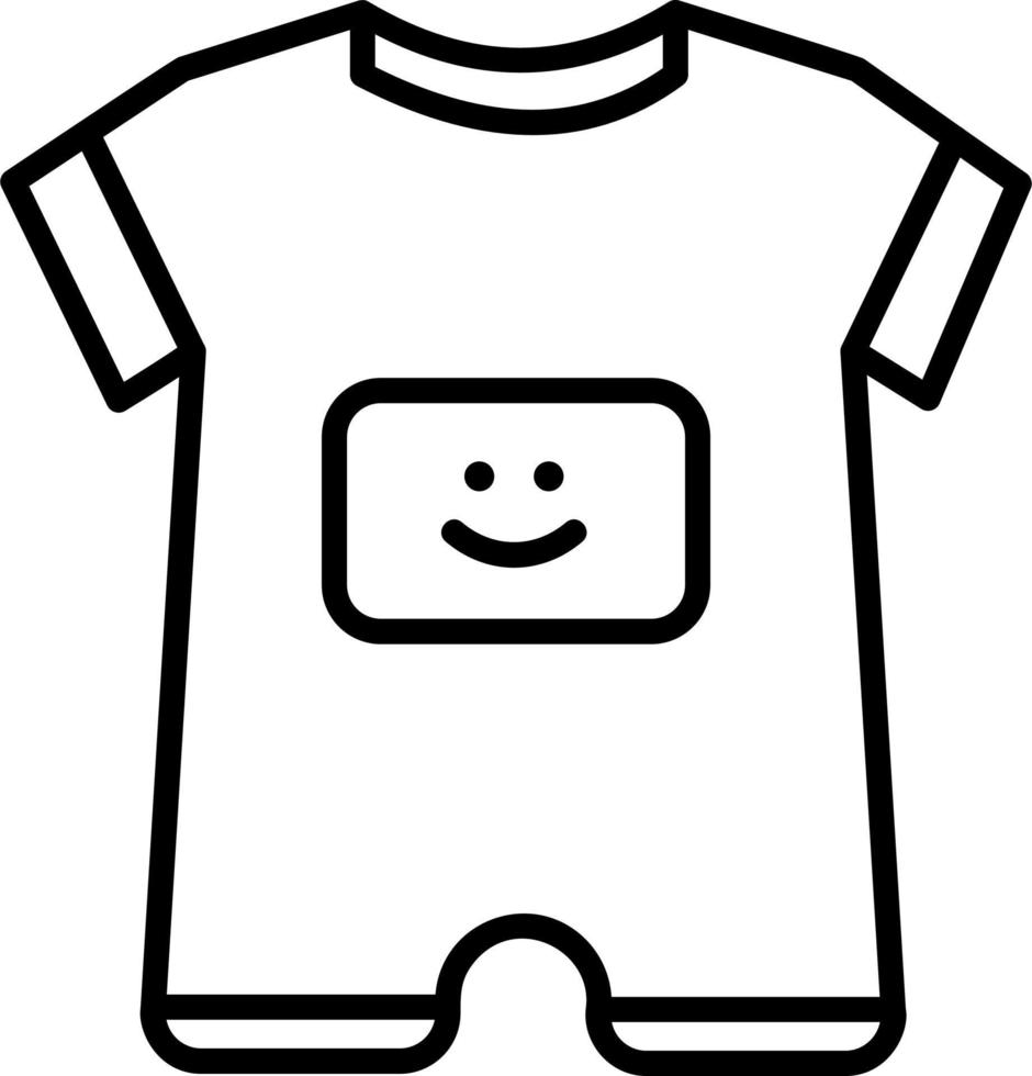Baby Boy Outfit Vector Icon