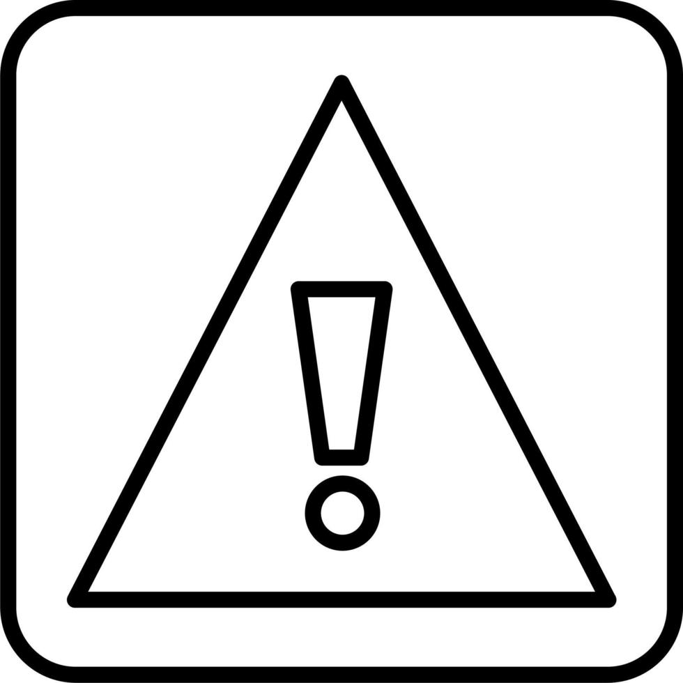 icono de vector de señal de precaución