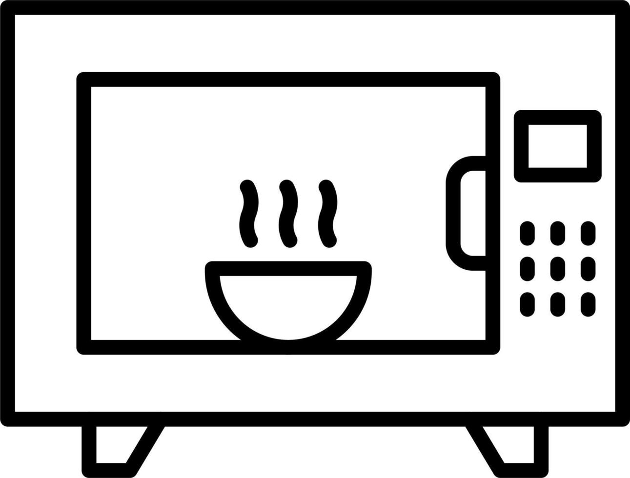 Microwave Oven Vector Icon