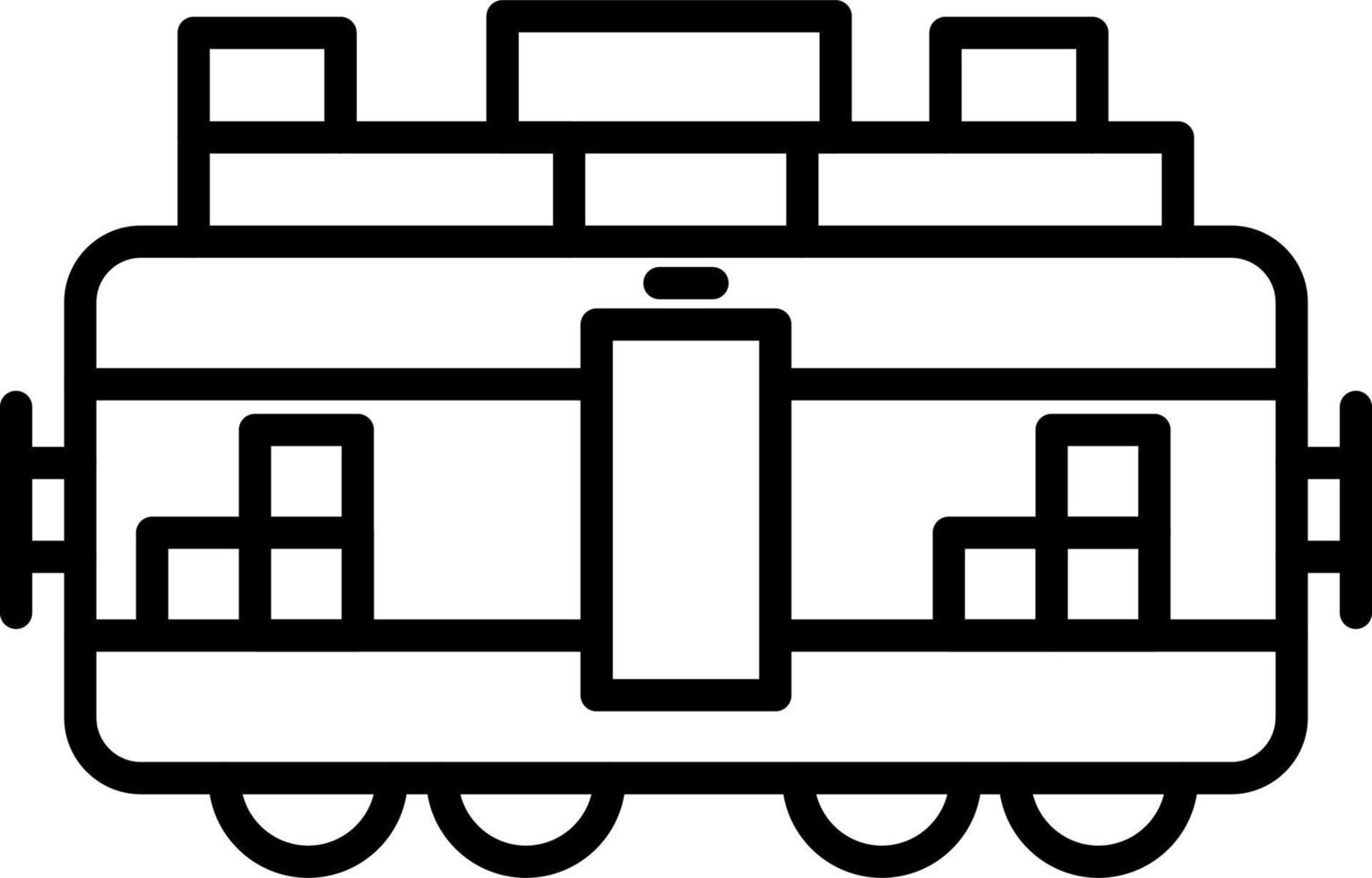 tren carga vector icono