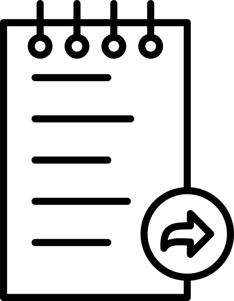 Notes Forward Vector Icon