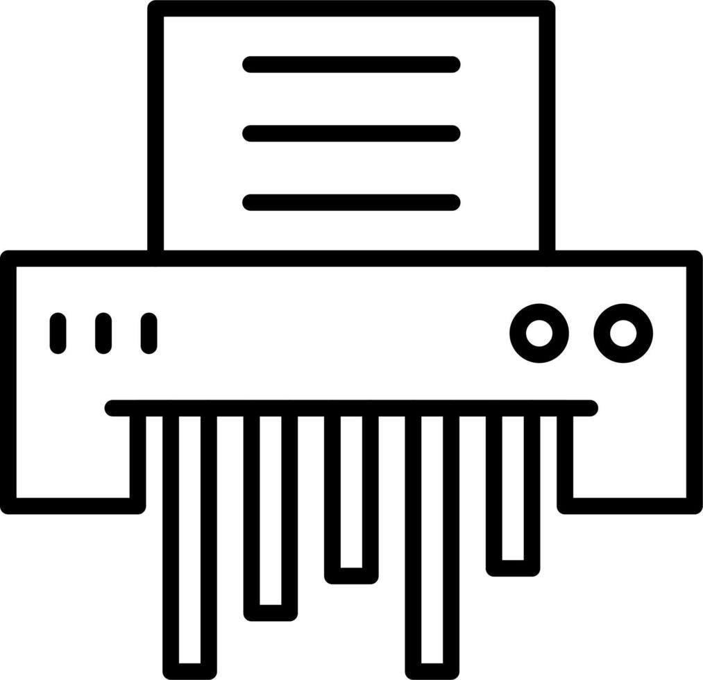 Paper Shredder Vector Icon