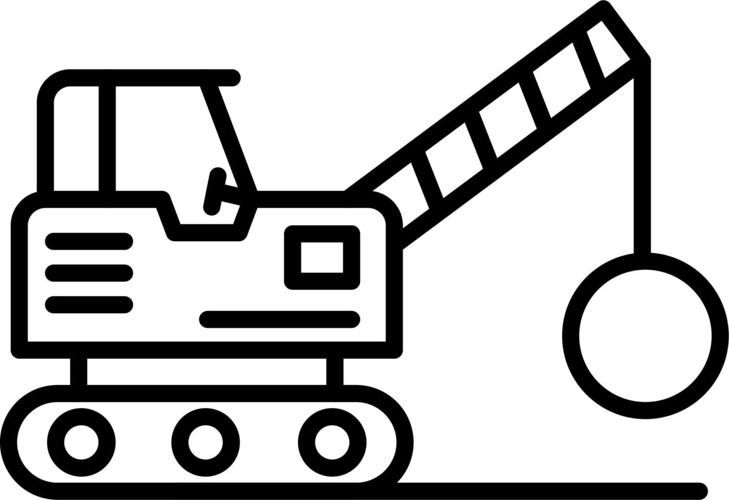 Demolition Truck Vector Icon