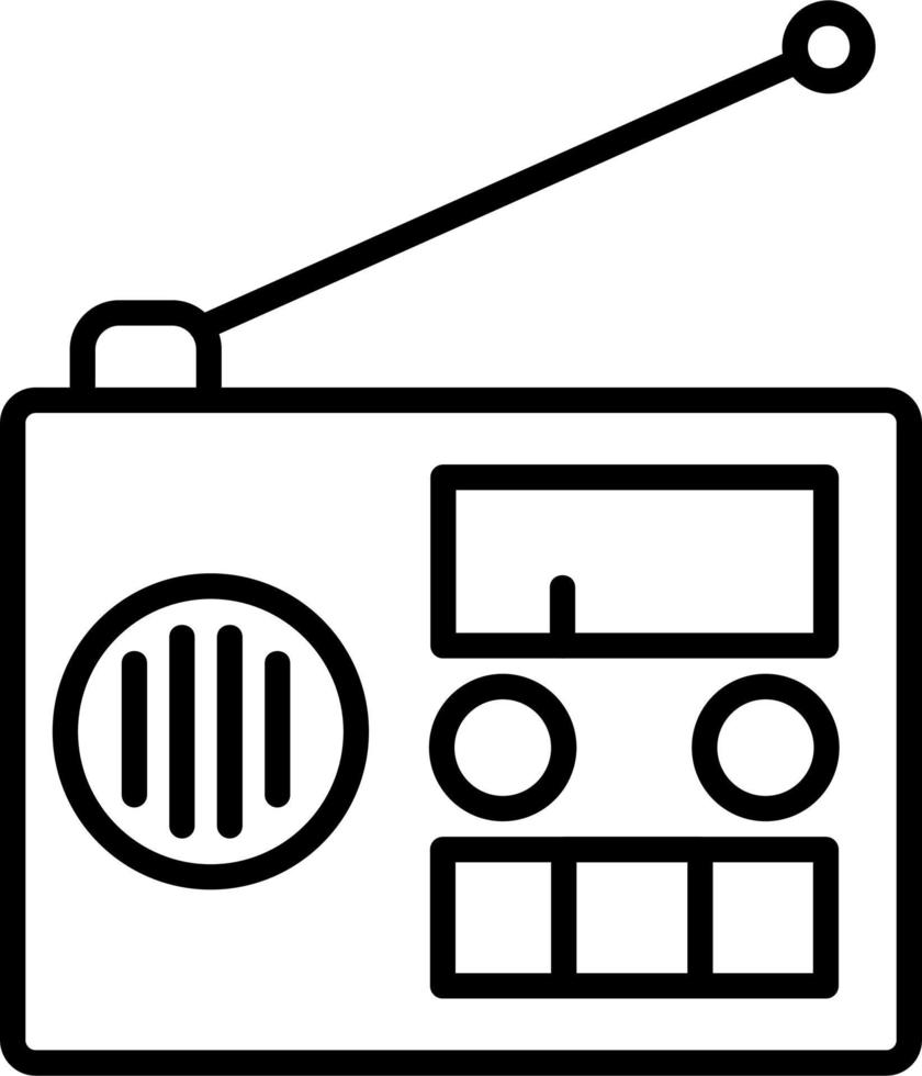 icono de vector de radio