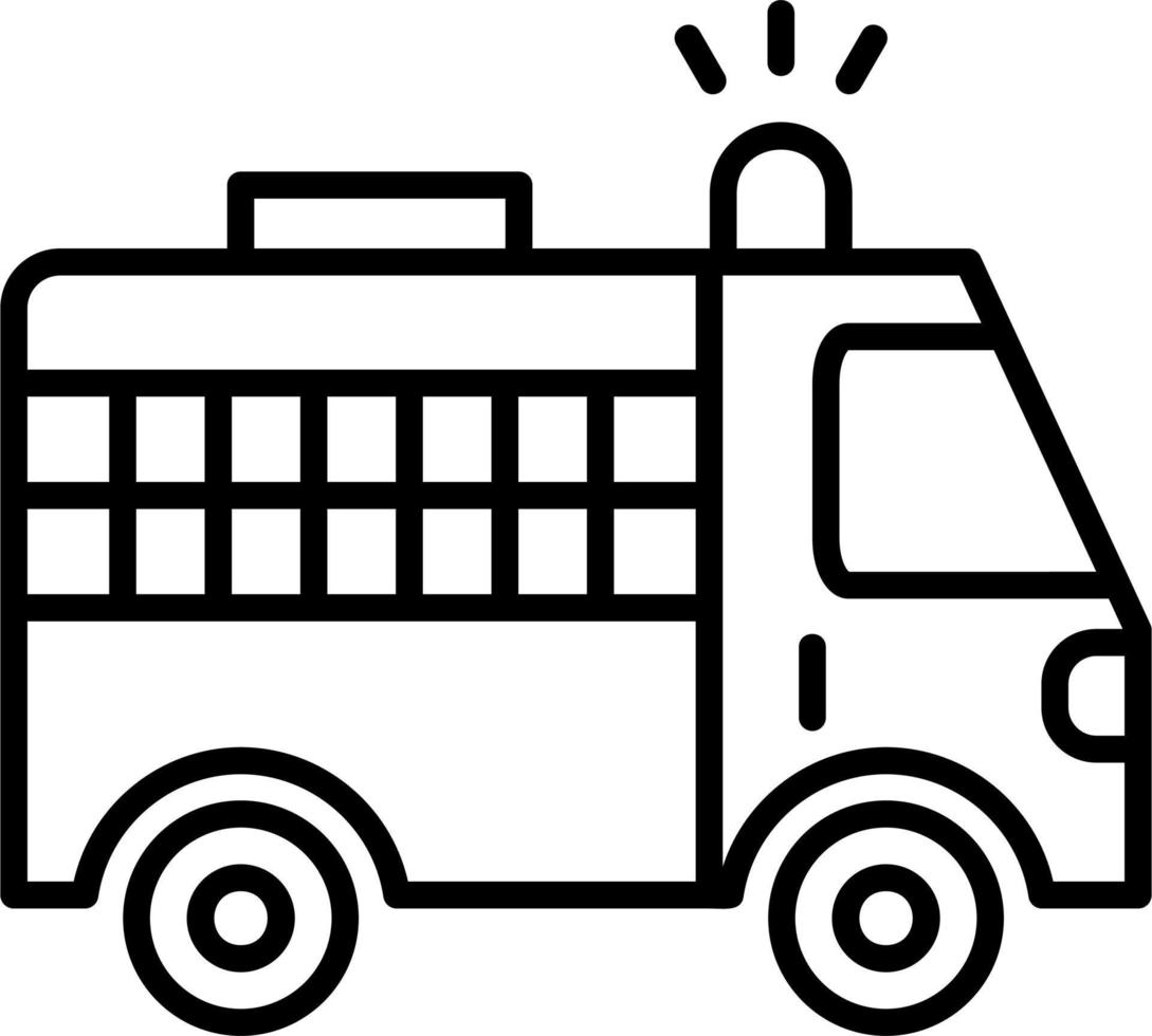 Police Van Vector Icon