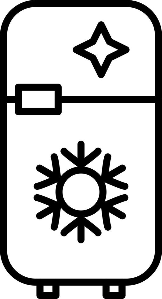 icono de vector de nevera