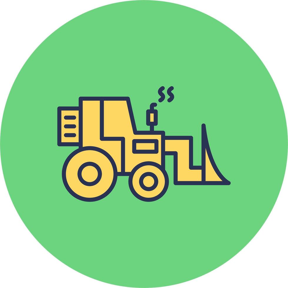 Bulldozer Vector Icon