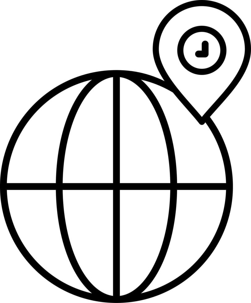 Globe Location Vector Icon
