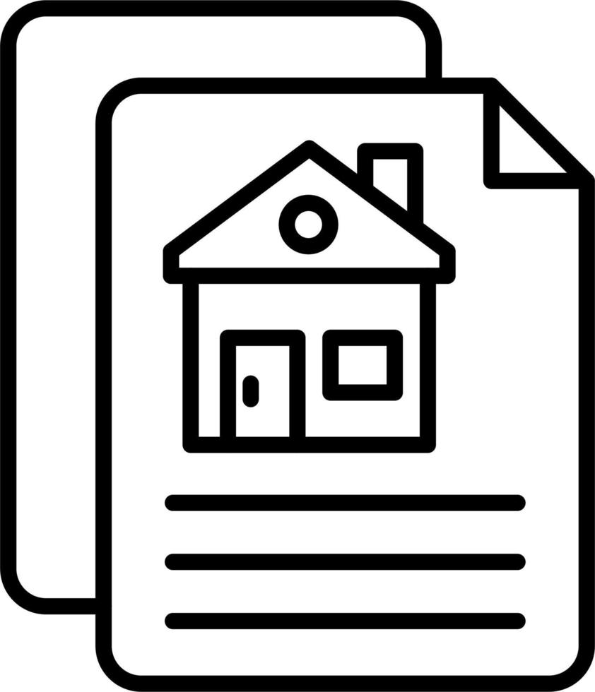 Construction Contract Vector Icon