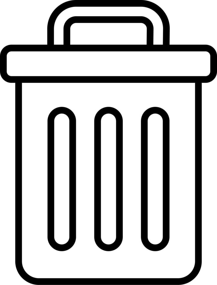 Trash Bin Vector Icon