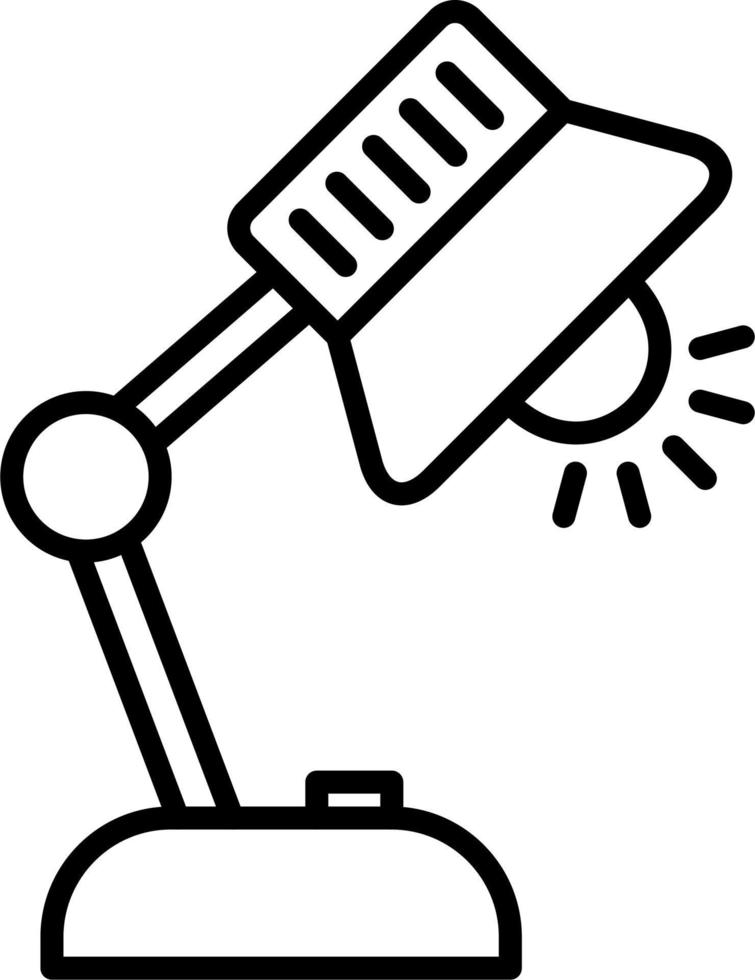 Table Lamp Vector Icon
