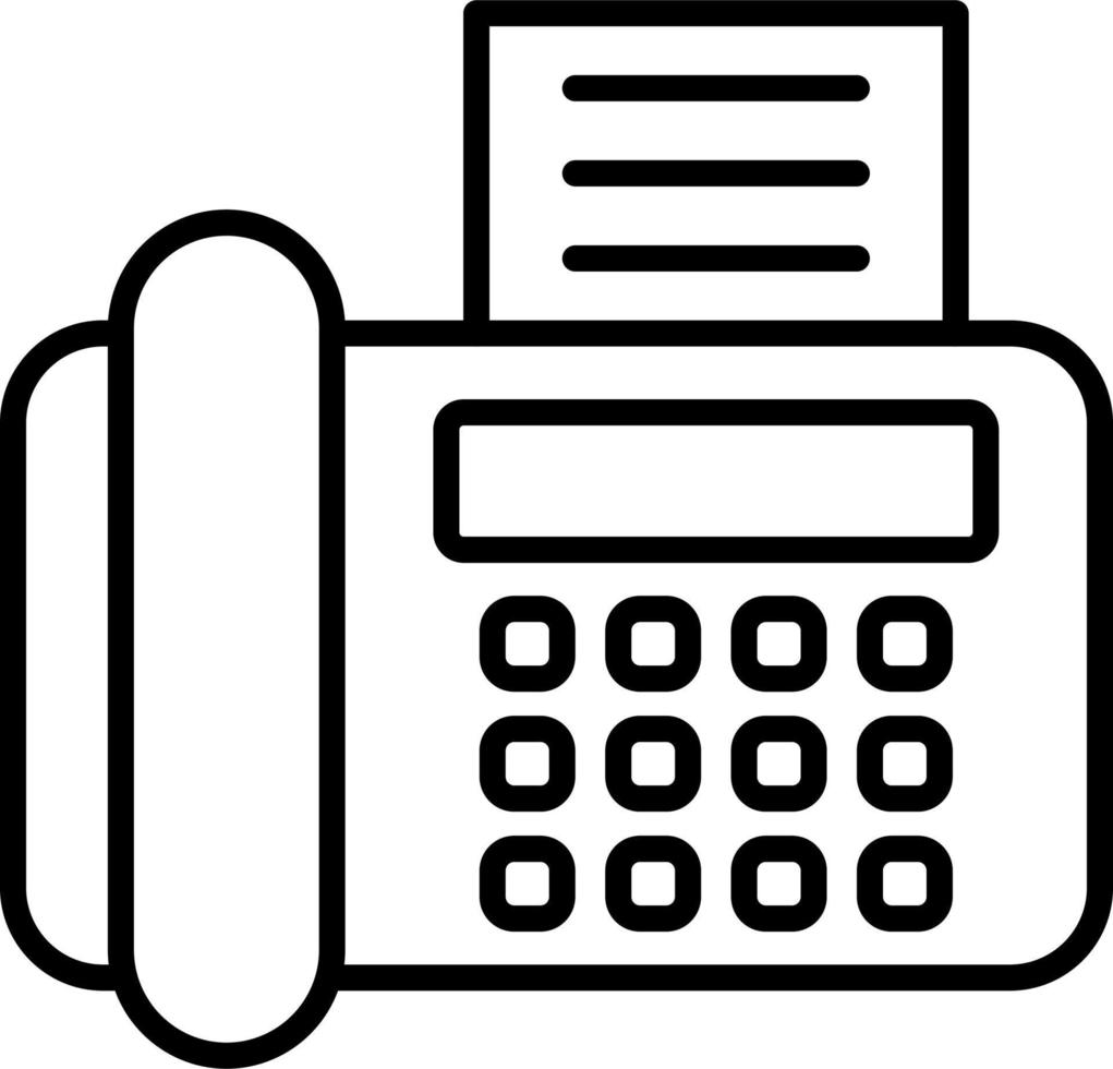 Fax Machine Vector Icon