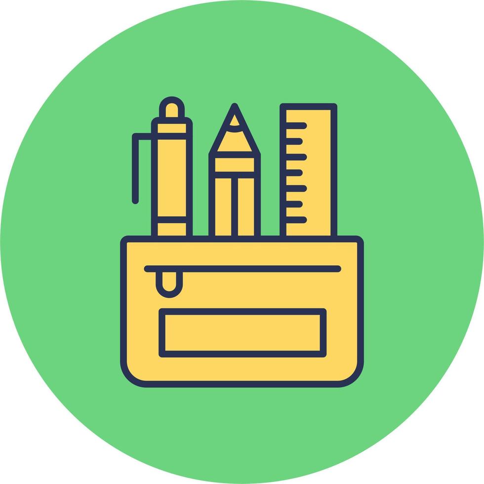 Pencil Case Vector Icon