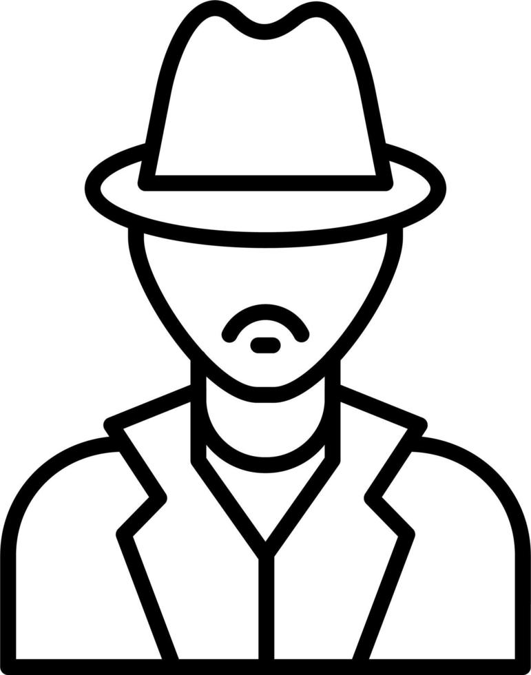 icono de vector de detective