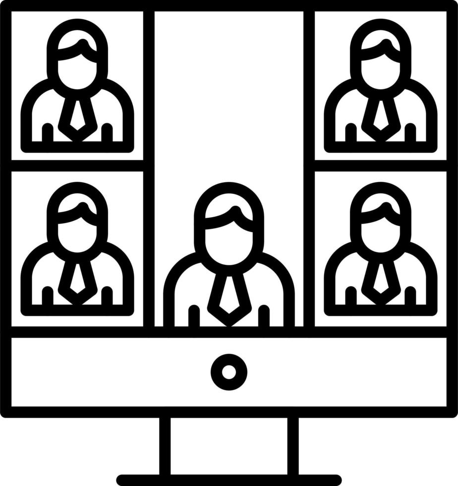 Conference call Vector Icon