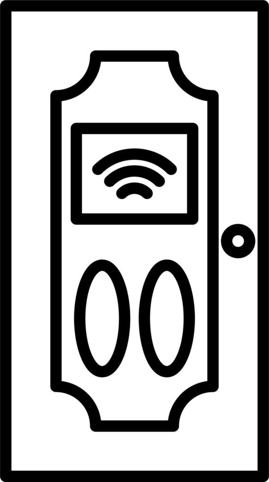 Smart Door Vector Icon