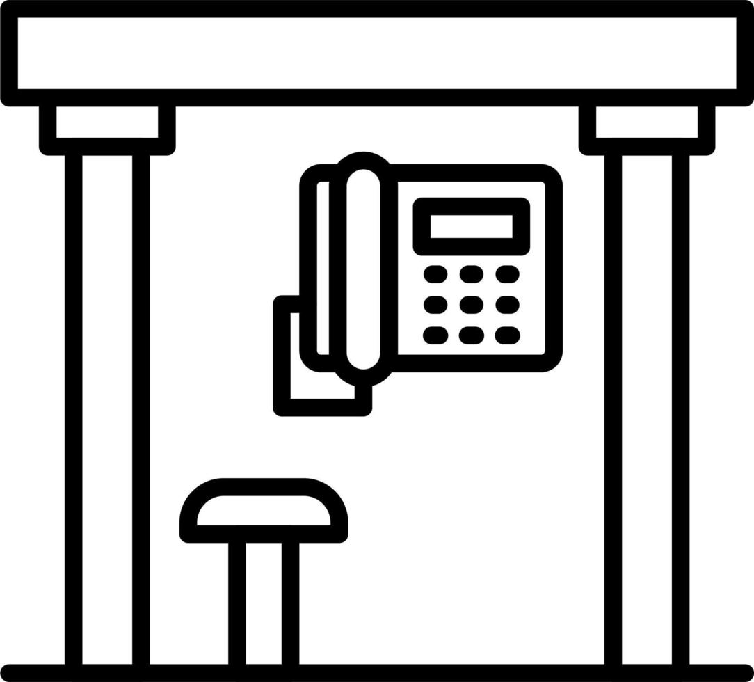 Telephone Box Vector Icon