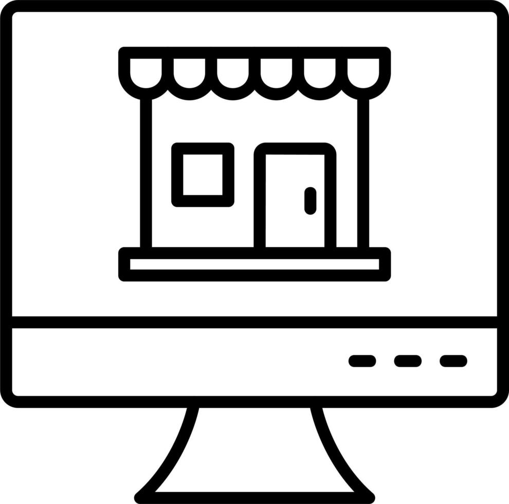 Online Shop Vector Icon