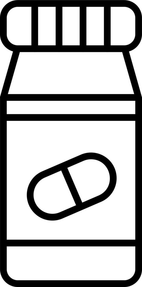 Pills Bottle Vector Icon