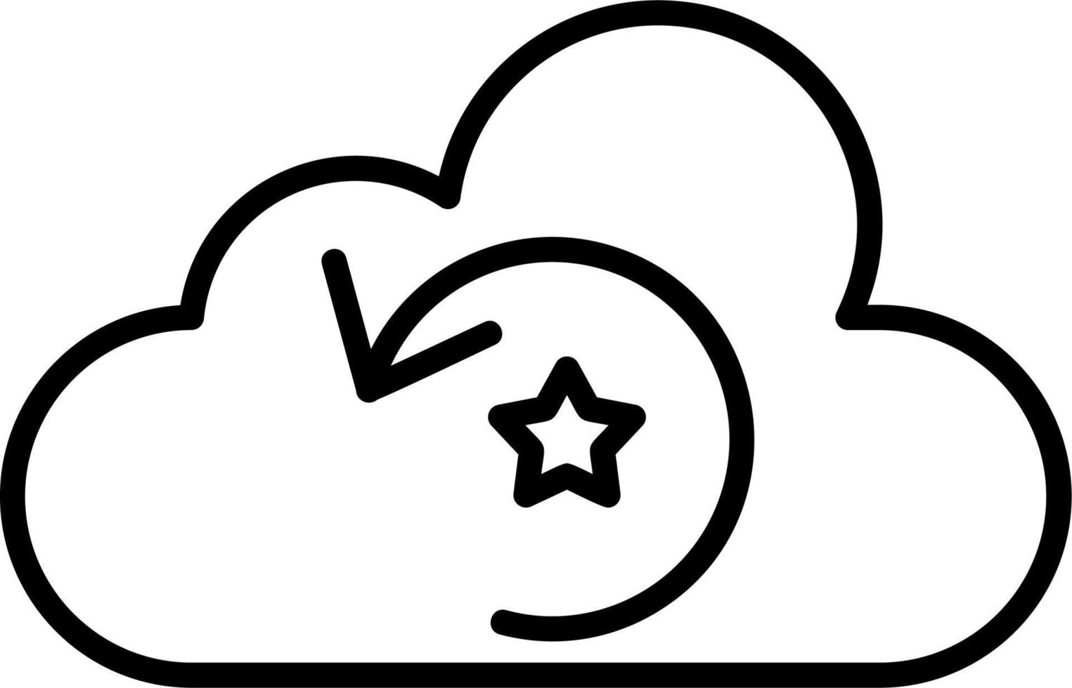 icono de vector de nube