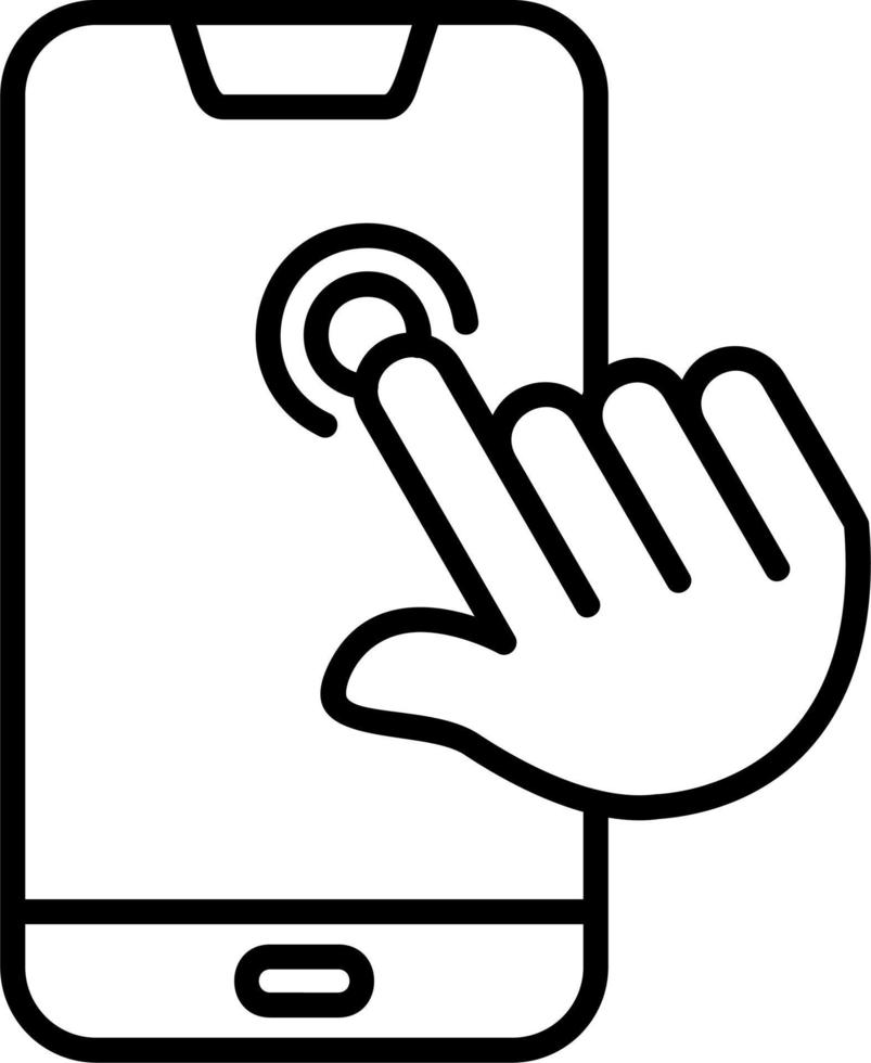 Touch Screen Vector Icon