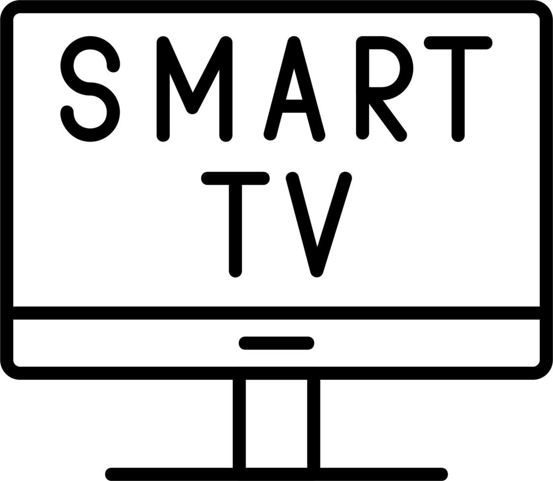 icono de vector de smart tv