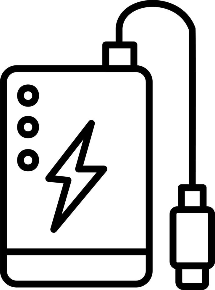 icono de vector de banco de energía